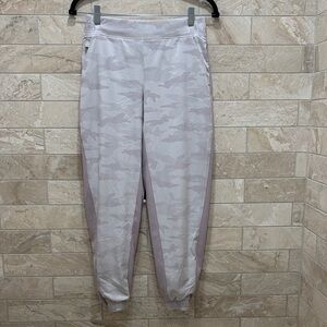Athleta Light Purple Brooklyn Lined Camo Jogger Pants